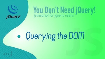 Select DOM element with plain/vanilla javascript [How To]