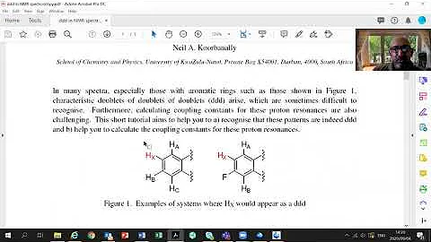 Processing 2D NMR spectra COSY