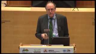 ZEF Director Joachim von Braun at the UNCCD 2nd Scientific Conference