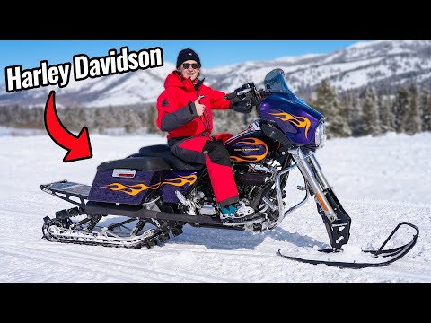 Harley Davidson Snow Bike!