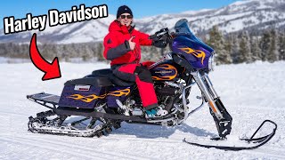 Harley Davidson Snow Bike!