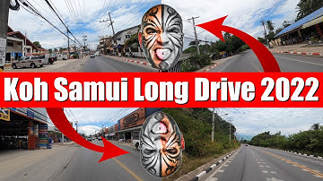 Koh Samui Drive From Maenam to Nathon In Fast Reverse - Video 5901
