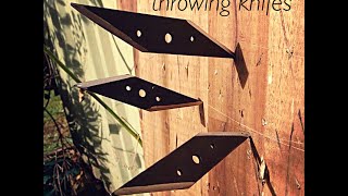 How to make a double edged throwing knife