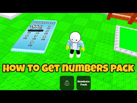 How to Get Numbers Pack in Collect The Alphabet Roblox | update