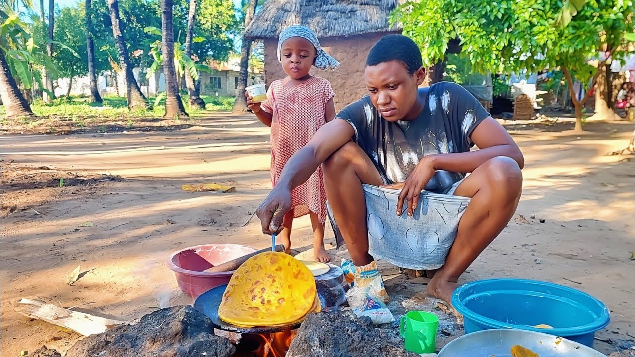 You Won’t Believe This Peaceful African Village Life! Cooking Beef Curry & Soft Pumpkin Chapati