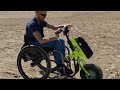 DaVinci Trail Rider demo and promo video similar to Batec Wheelchair attachment and TriRide