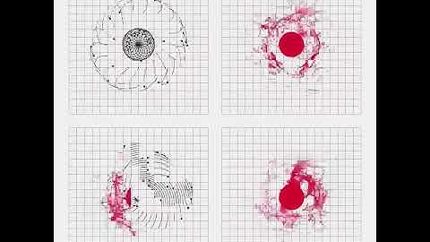 Mix 4 of my posts in a tiled form. Draw by openFrameworks