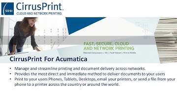 CirrusPrint for Acumatica
