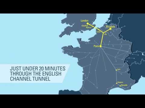 वीडियो: यूके और यूरोप के बीच यूरोस्टार हाई स्पीड ट्रेनें