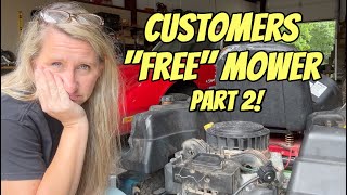 Gambling On "Free Mowers"! Would You Pay For This Repair? Customers Troy-bilt Mustang Zero Turn