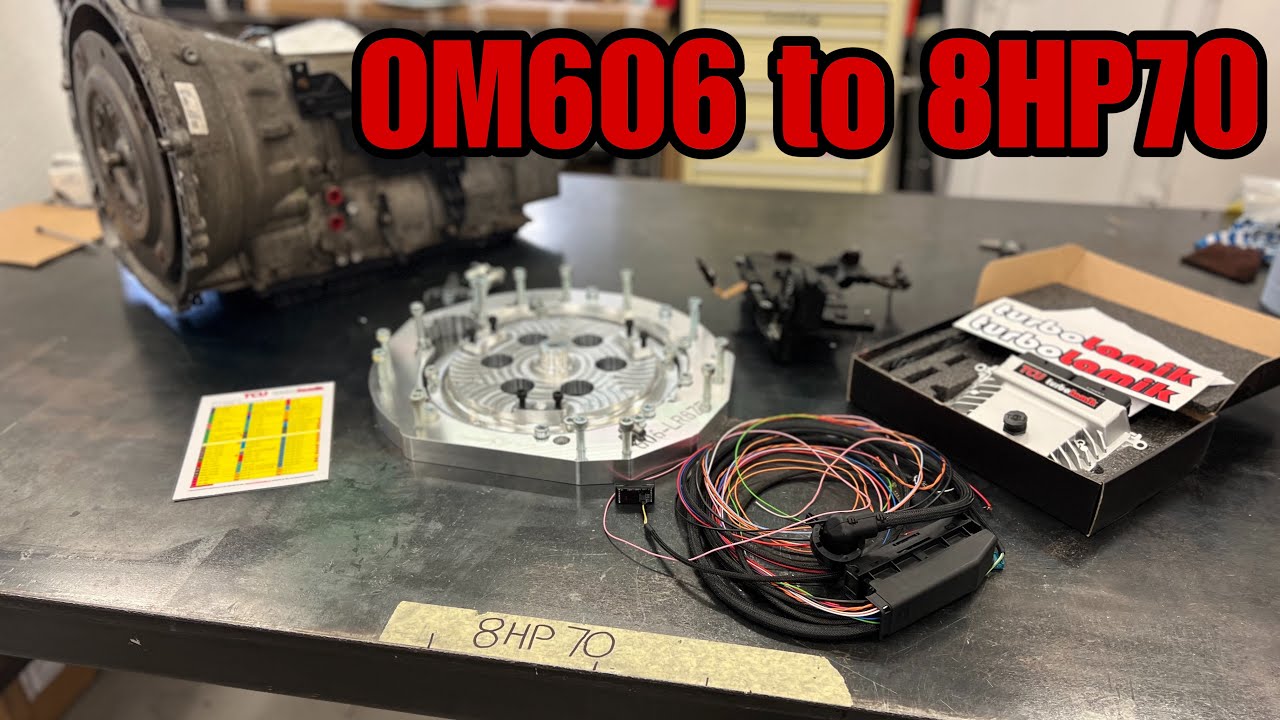 ZF 8HP70 (LR Lion) to OM606 adapter kit explained Turbolamik