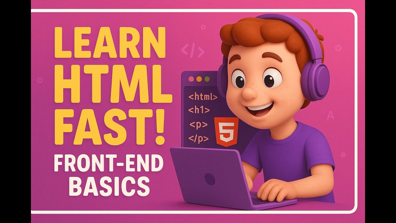 HTML Basics for Absolute Beginners! Learn Front-End from Zero (Fast ...
