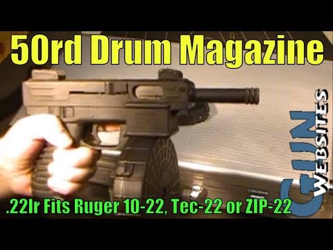 50rd Drum Magazine .22lr Ruger 10-22