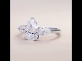 3 stone pearshape 250ct diamond engagement ring