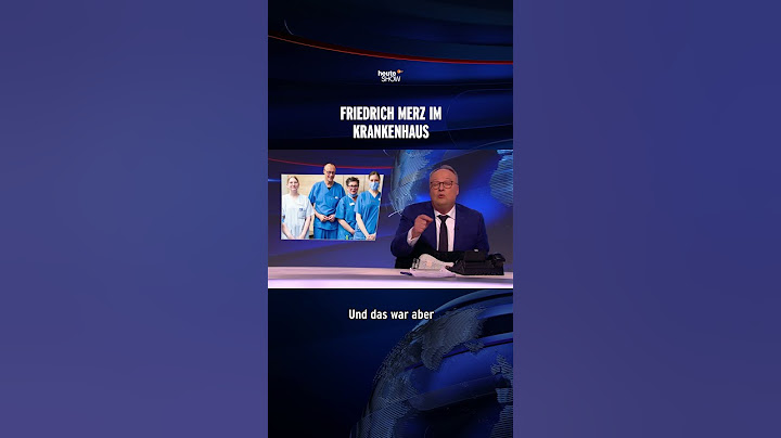 Friedrich Merz im Krankenhaus | heute-show #shorts