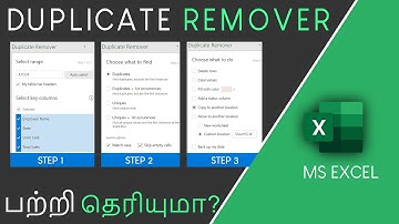 How to Find Duplicates and Unique Values in Excel in Tamil