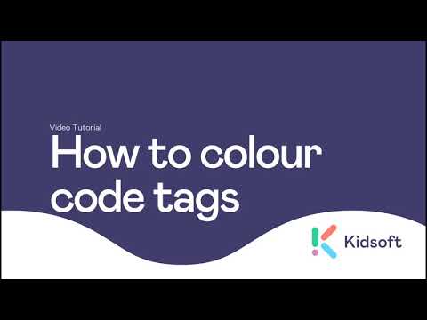 Kidsoft Video Tutorial - How to Colour code tags