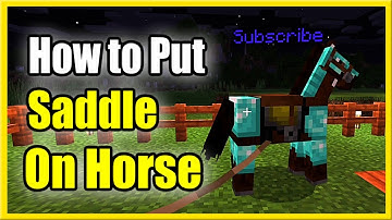 How to PUT a Saddle on a Horse in Minecraft (New Method!)