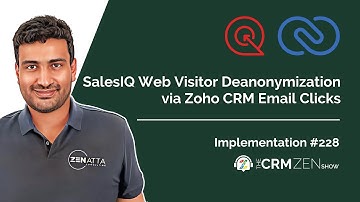 SalesIQ Web Visitor Deanonymization via Zoho CRM Email Clicks