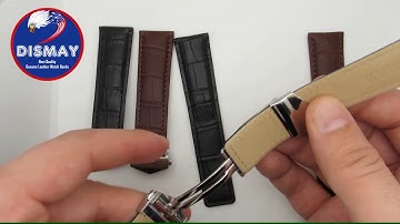 DISMAY Watch Band Strap Tag Heuer Folding Buckle Deployment Clasp Adjustment - Installation Guide