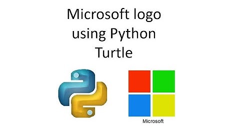 Make Microsoft logo using python turtle | Microsoft logo using python | Python turtle