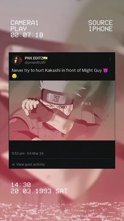Kakashi & Might Guy friendship 🔥💗