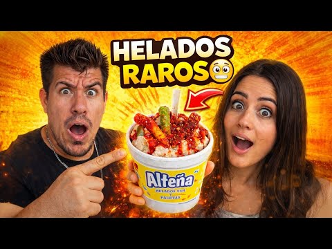 We tried the weirdest ice creams… and they're… 😳