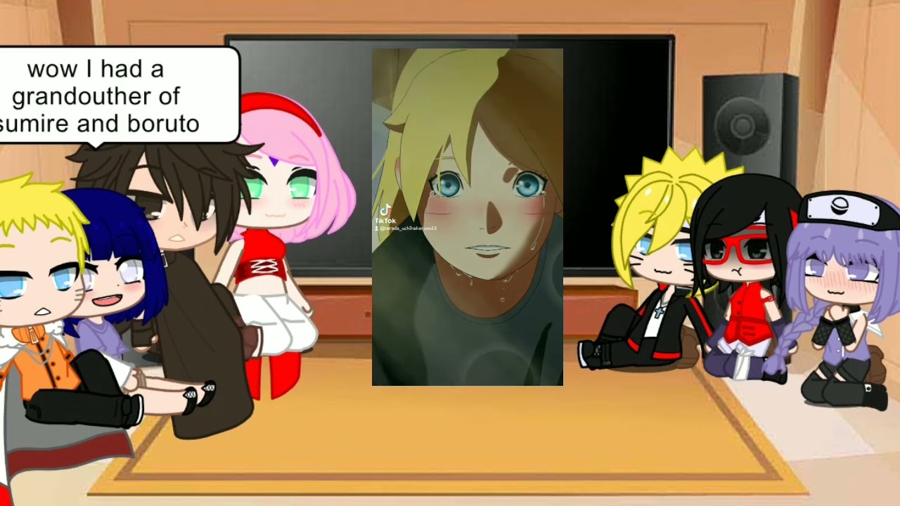 ⚡👊🐸team7+hinata and boruto friend react to sanada and little saruto. borusumi and borusara🥗🔩