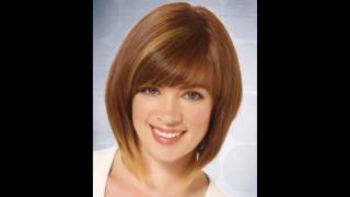 Short Straight Casual Bob Hairstyle Light Brunette