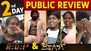 Day 2 KGF Chapter 2 Public Review | KGF2 & Beast | Yash | #KGF2 | KGF Chapter 2 Review