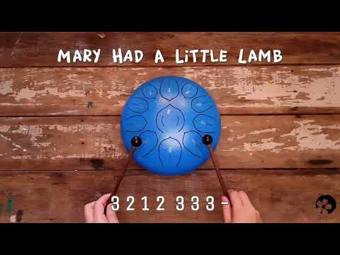 Mary Had A Little Lamb - Steel Tongue Drum Music: 10-Inch 11-Note