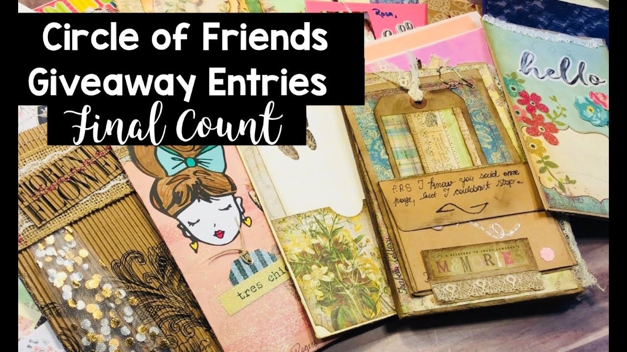 Circle of Friends Giveaway - Final Entries scrapbooking tiendas