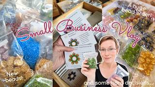 Small Jewelry Biz Diary | new security measures for my business, new beads & packing orders