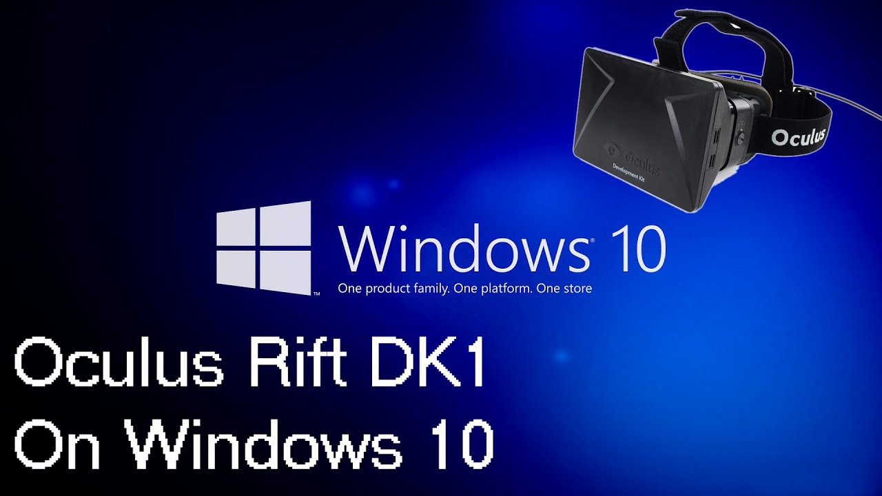 Fader fage adelig Rykke Oculus Rift DK1 - Update & Windows 10 Compatibility - YouTube