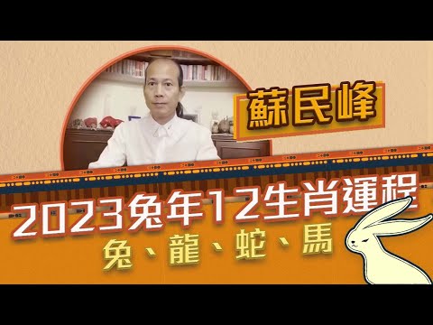 【2023兔年運程】蘇民峰講十二生肖（一）：肖兔犯太歲年，易出現感情變化！肖蛇要把握邊3個桃花月？肖馬易有女貴人幫助！