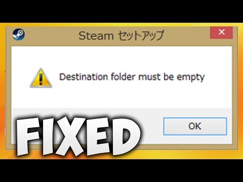 how to fix destination folder must be empty steam error solve destination folder must be empty prostye vkusnye domashnie video recepty blyud - directory must be empty fortnite