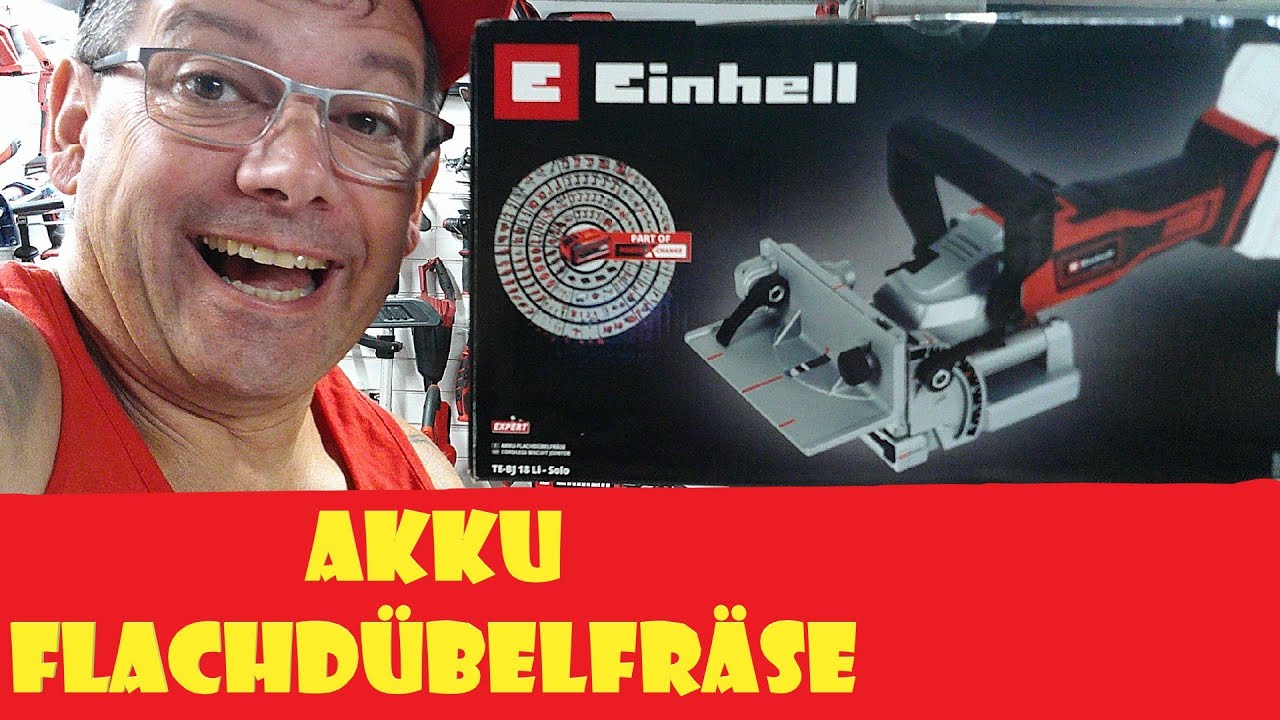 Einhell Akku TE-BJ #einhell_ag Flachdübelfräse Li 18 - YouTube #einhellharry powerXchange
