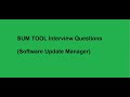 Sum tool interview questions part 1