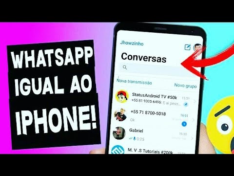 Whatsapp Igual iPhone XS 13.1 Com novos Emojis Para Android 2019 ...
