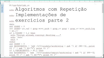 Algoritmos com repetição - Implementações de exercícios parte 2