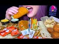 ASMR TACO BELL MUKBANG (NO TALKING) *NEW* NAKED CHICKEN CHALUPA