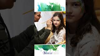 Face painting in a rehabilitation center ADELI in Slovakia