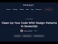 Clean Up Your Code With Design Patterns in Javascript 😚 Front-End Daily #24 image