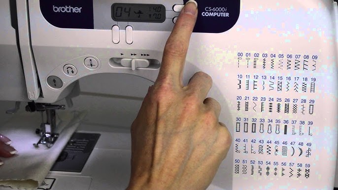 Brother CS6000i speed control slider settings