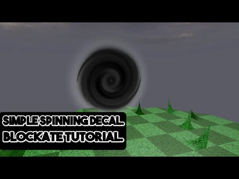 Blockate How To Make A Spinning Decal Youtube - roblox blockate decals