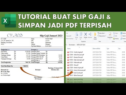 Excel: buat slip
