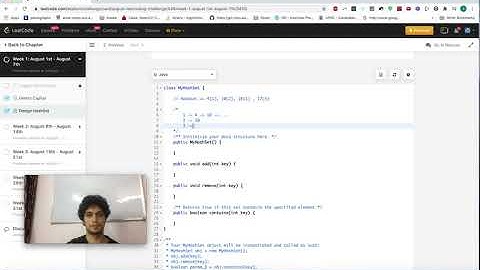 Google - Design HashSet | LeetCode 705 (August Leetcode challenge) | leetcode 125