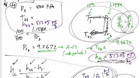 Thermodynamics - 7-12 Isentropic Efficiency example 3