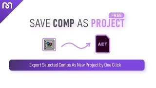 Tutorial Export selecting compositions on separate AE Project automatically by Free Script Profile