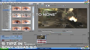 Sony Vegas Tutorial - 5 Basic Video Editing Tips For Call of Duty by Usaidhello [HD]